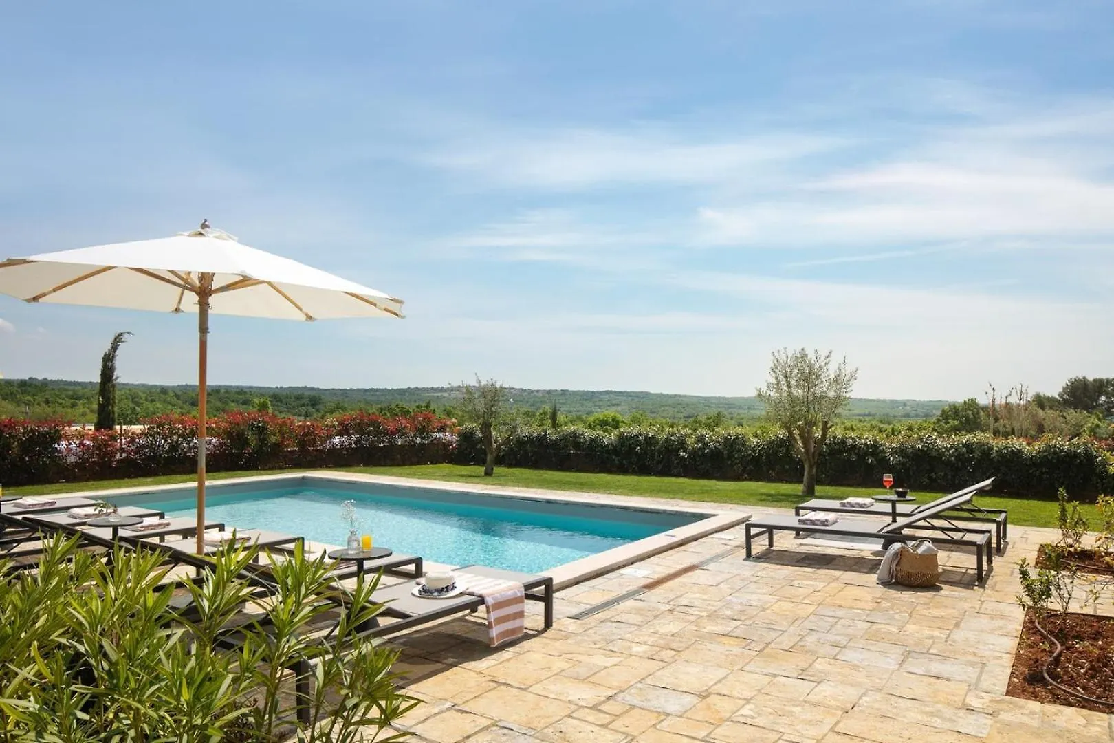 Rustic Villa Calluna & Cardamine With A Pool Sveti Lovrec Pazenaticki